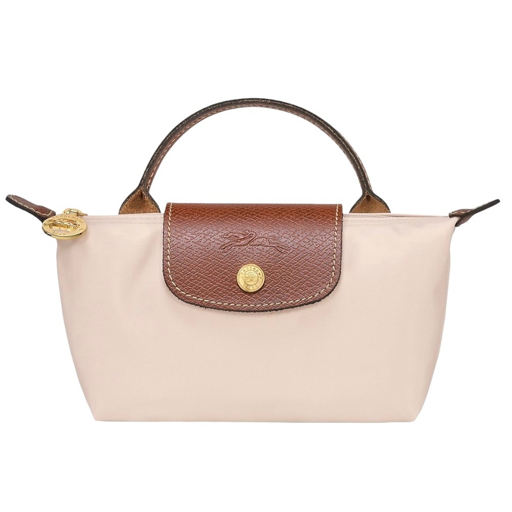 Longchamp Mini Bag in Cream and Brown